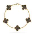 VCA CLOVER 5 MOTIF GRAY MOP BRACELET COLLECTION