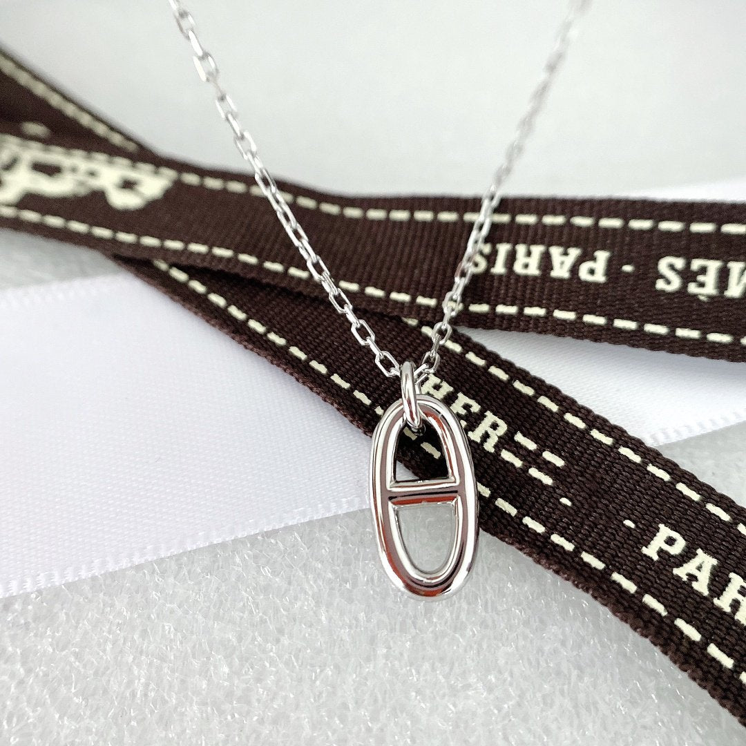 HERMES HM PIG NOSE NECKLACE